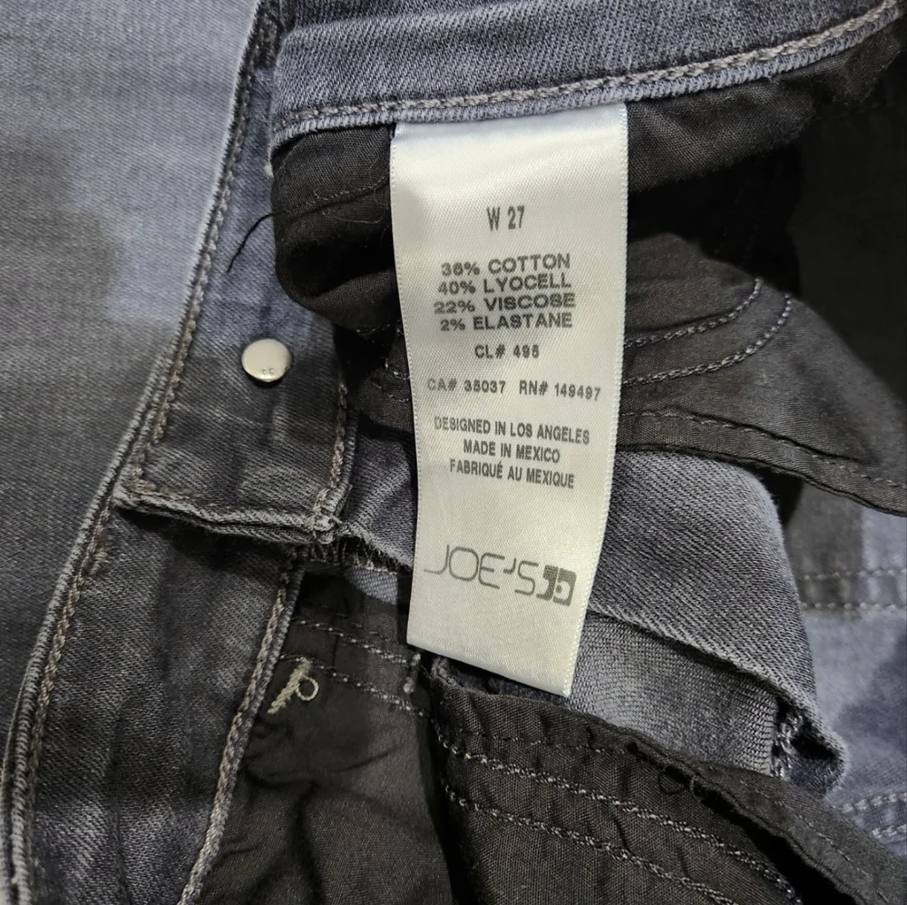 Joe’s Gray Skinny Ankle Jeans Size W27